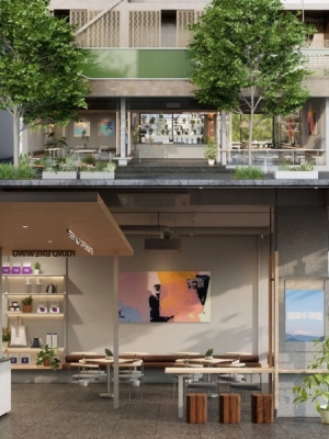 Thi công Every Half Coffee GLOBAL CITY